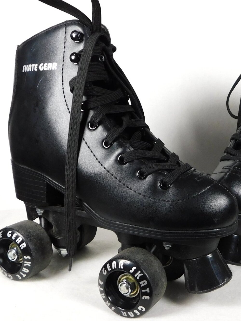 Skate Gear Classic Retro Quad Black Roller Skates Boy's Size 5